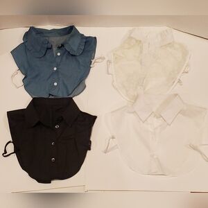 4 detachable fake shirt blouse collars